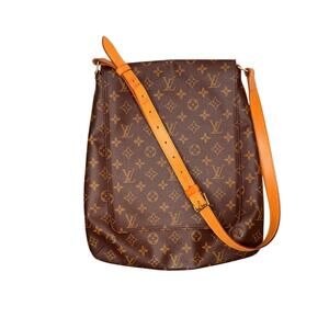 Louis Vuitton Musette Salsa GM Canvas Monogram Crossbody Long Strap Bag M51256